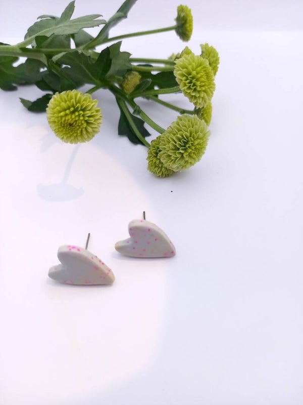 Oorbellen | Studs | Hartje | Spikkel