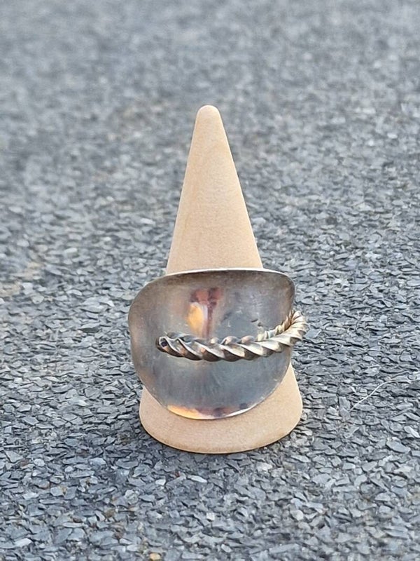 MM Turned ring silver