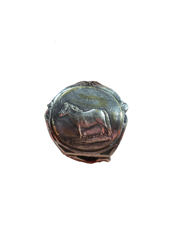 Paard ring zilver
