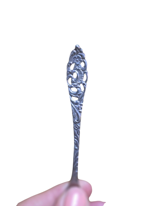 Lepelring dragon zilverkleur