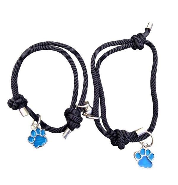 Pootje dubbele armband blauw