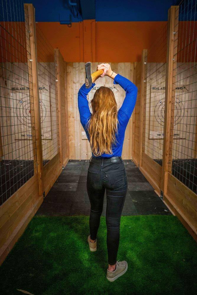 Axe Throwing Bijlwerpen als groeps- of familiearrangement