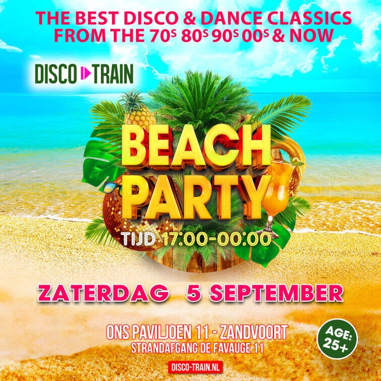 Disco Train Beach party Zandvoort