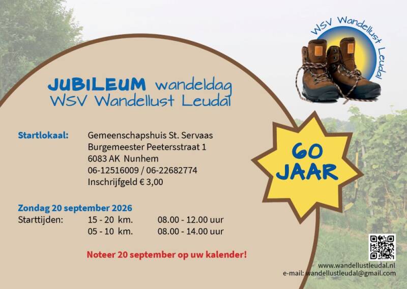 Jubileumwandeling WSV Wandellust Leudal