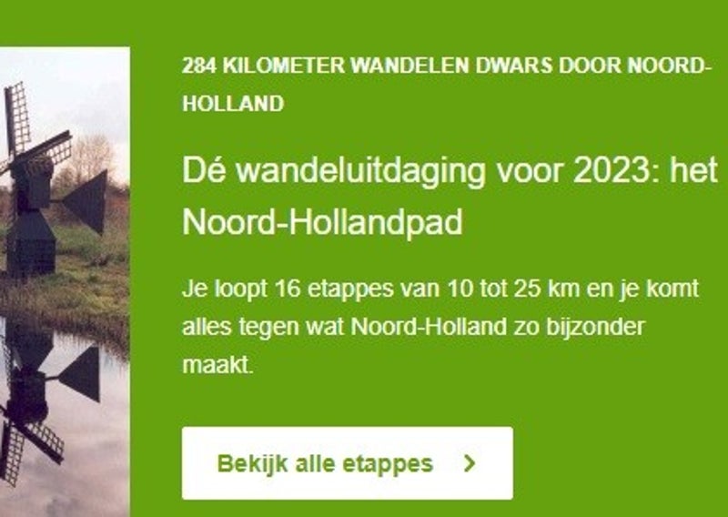 Het Noord-Holland pad