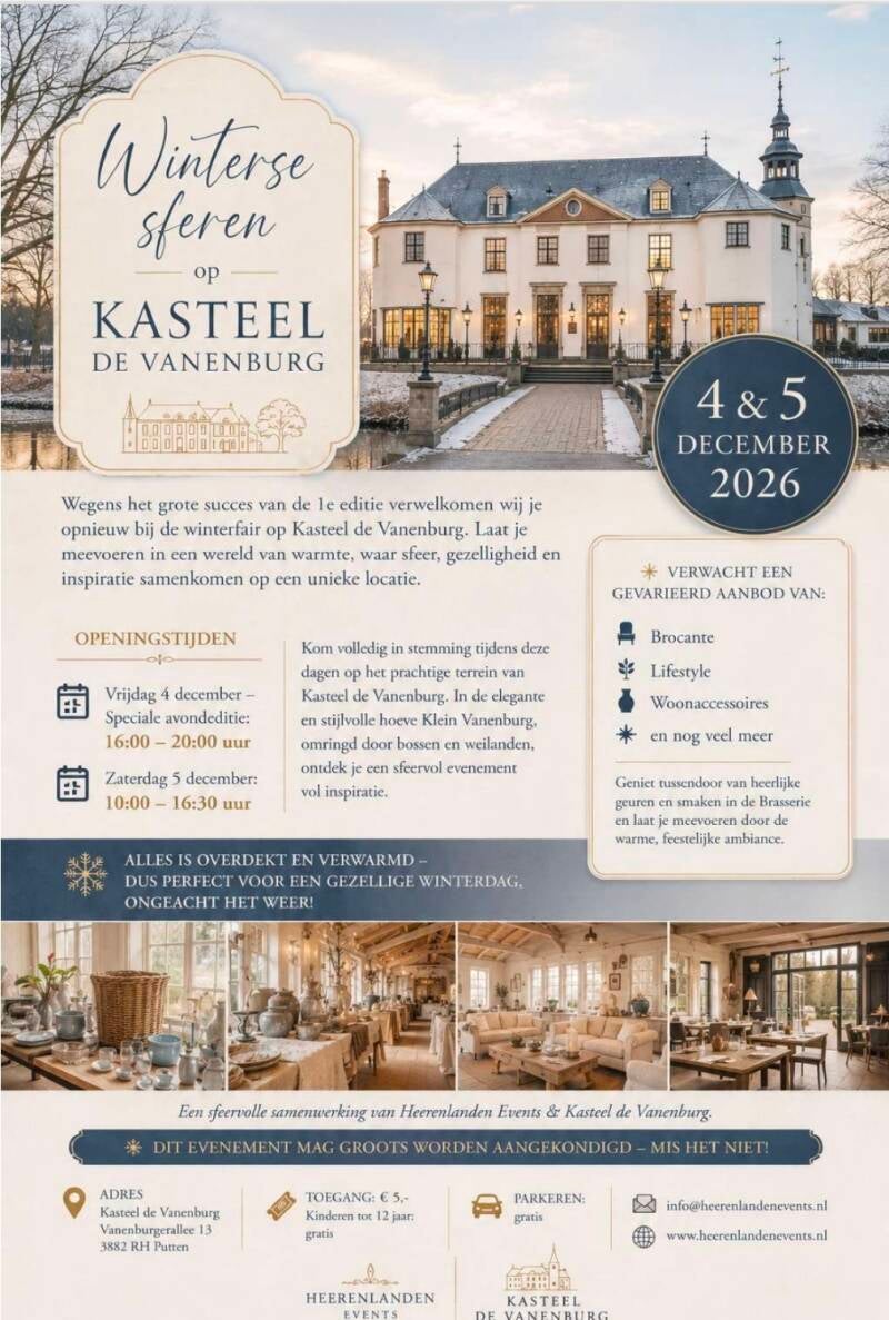 Winterse sferen op Kasteel de Vanenburg 