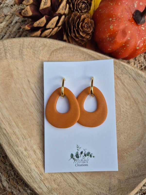Oorbel Sarah burnt orange