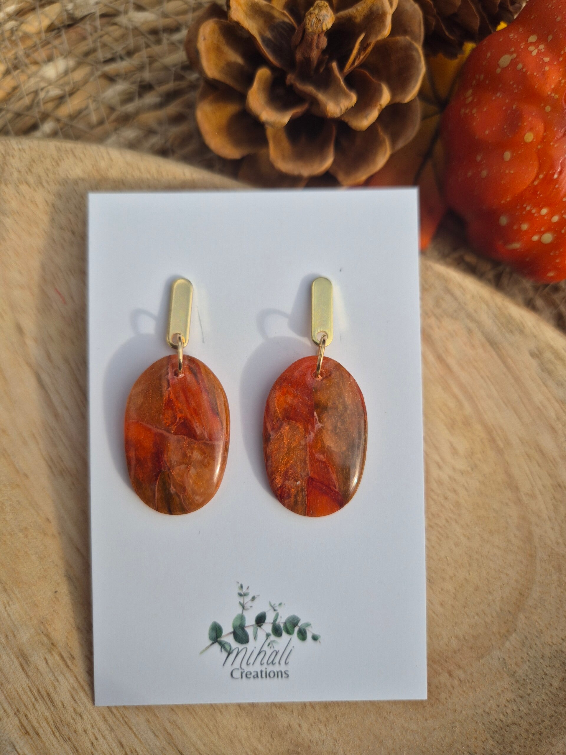 Oorbel Jiva herfstkleuren