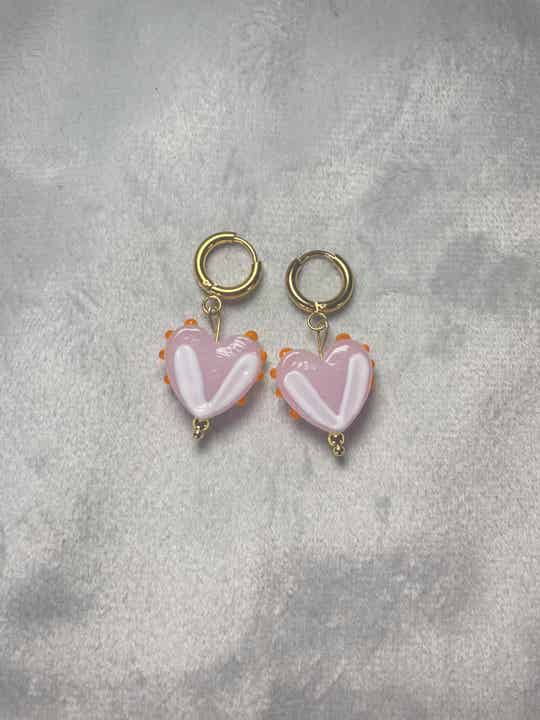 Cute heart earrings