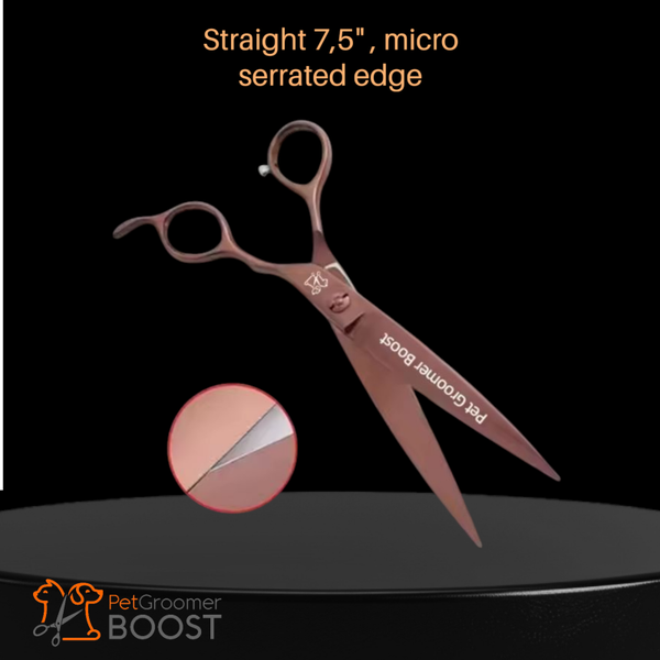 Straight sissors 7,5" micro serrated edge