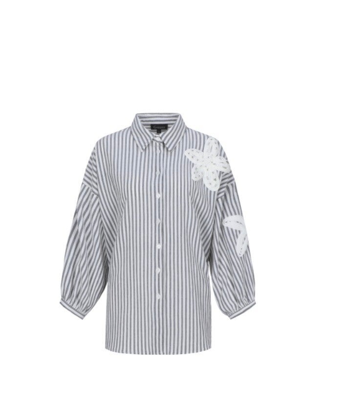 Blouse Lumi offwhite/black