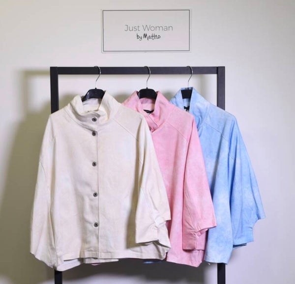 Jacket Rito pink en light blue