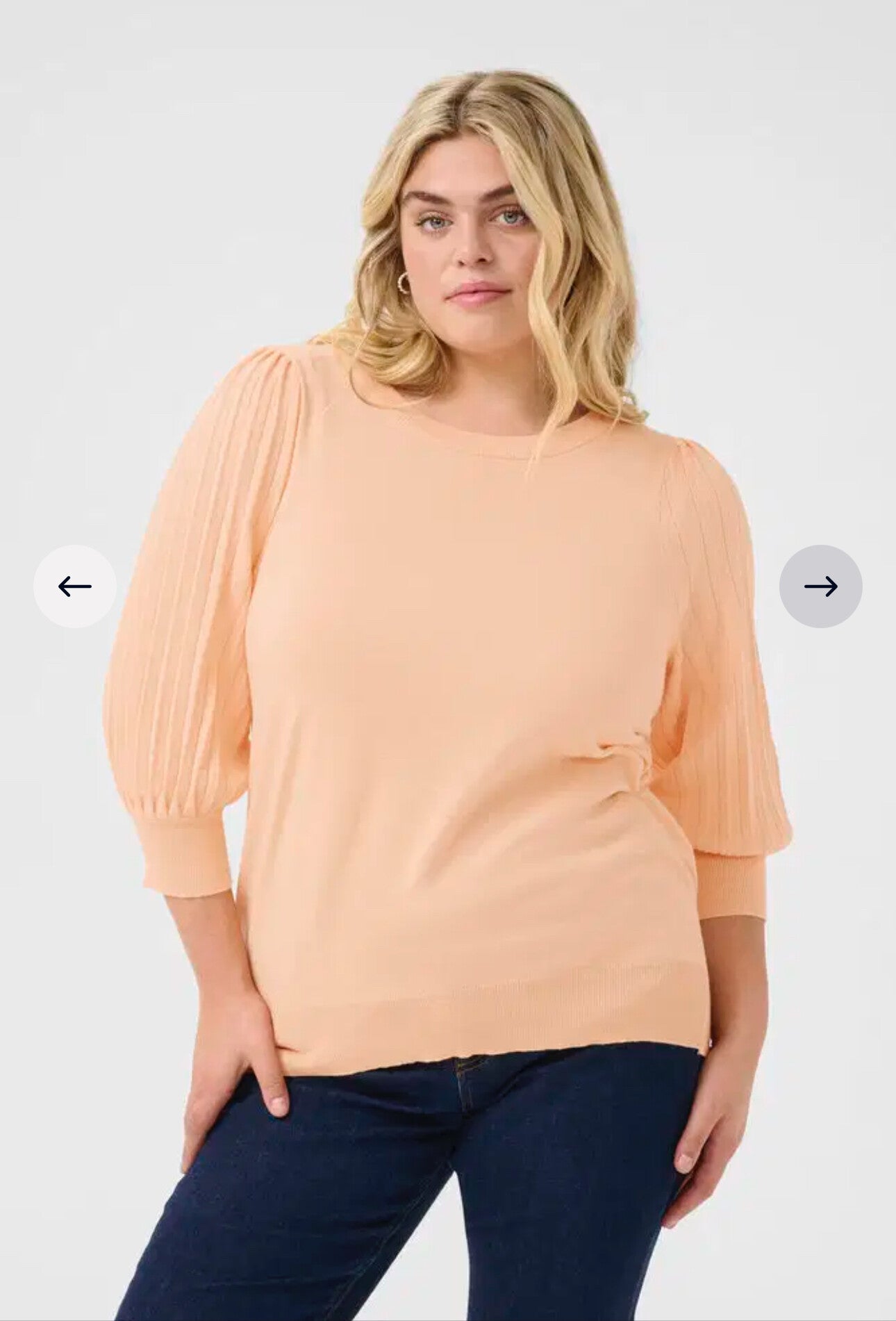 Trui 3/4 Loni peach nectar