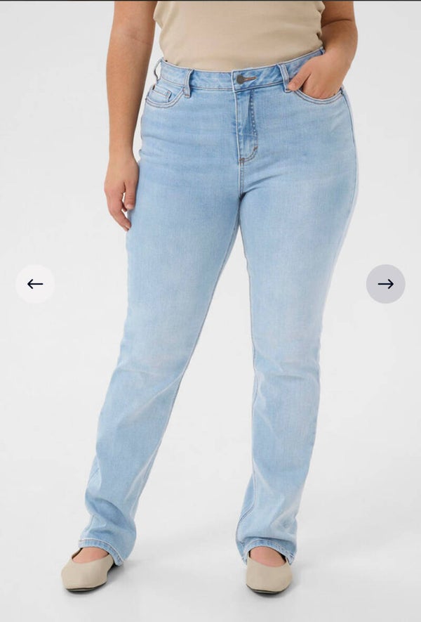 Denim jeans Sina light blue washed denim