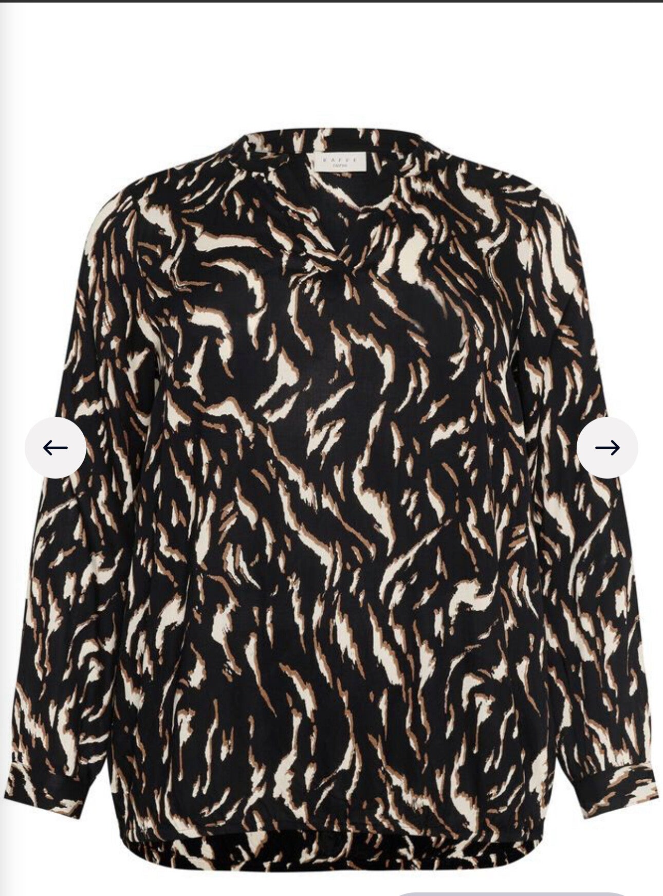 Blouse Diana Black/brown