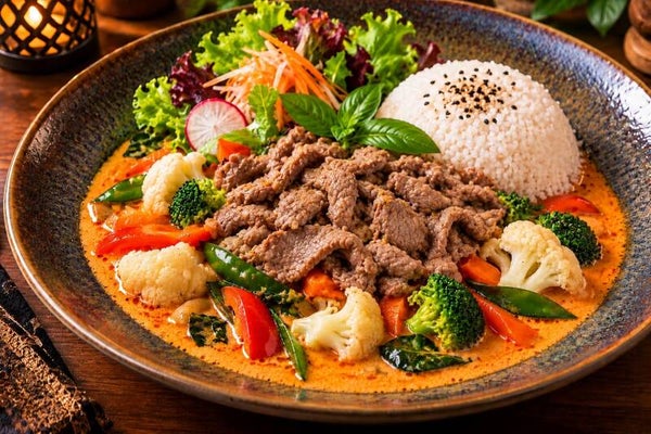 S53. ROTCURRY RINDFLEISCH  (Bep) Curry Đỏ Bò xào