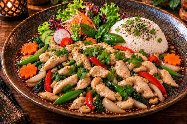 S91. PFEFFER KORIANDER HÄHNCHENBRUST FILET  (Bep) Tiêu Đen Gà xào