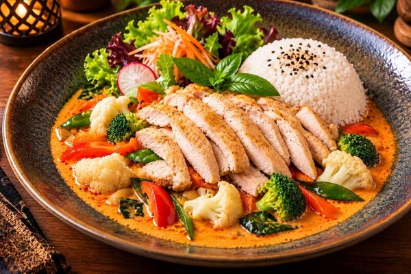S51. ROTCURRY HÄHNCHENBRUST FILET  (Bep) Curry Đỏ gà xào