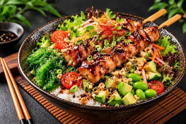 S33.YAKITORI BOWL (Bep) gà xiên 4 que