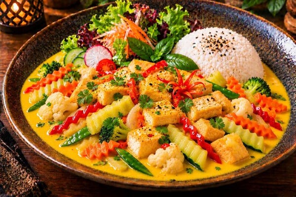 MK2 D: MANGO  CURRY TOFU ( GÀ XÀO BUỔI TRƯA )