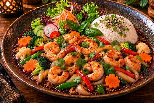 MK5 E: CHILI KNOBLAUCH GROßE GARNELEN ( TÔM BUỔI TRƯA)