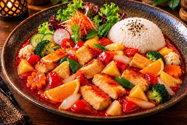 MK6 C: SÜß SAUER TOFU ( ĐẬU BUỔI TRƯA)