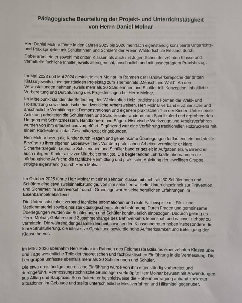 Pädagogische Beurteilung Seite1