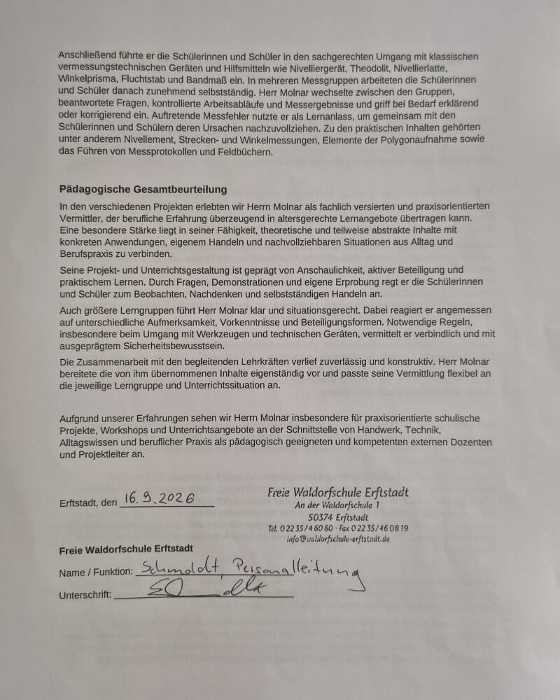 Pädagogische Beurteilung Seite2