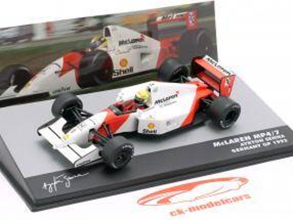 Ayrton Senna McLaren MP4/7 #1 Duitsland GP formule 1 1992 1:43 Altaya