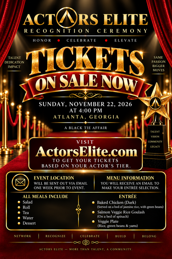 Actor's Elite Recognition Ceremony GUEST