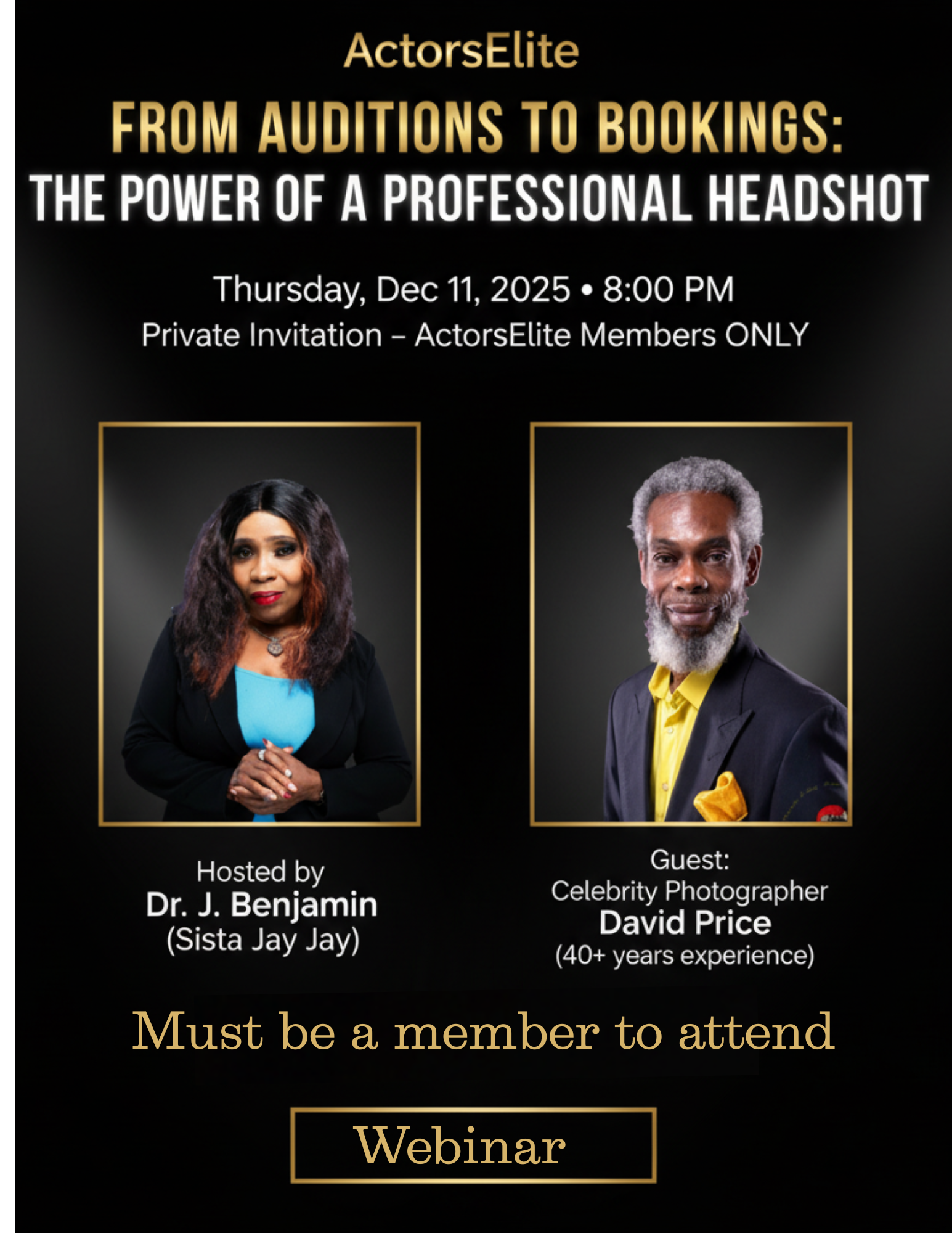 Webinar-The power of a professional headshot