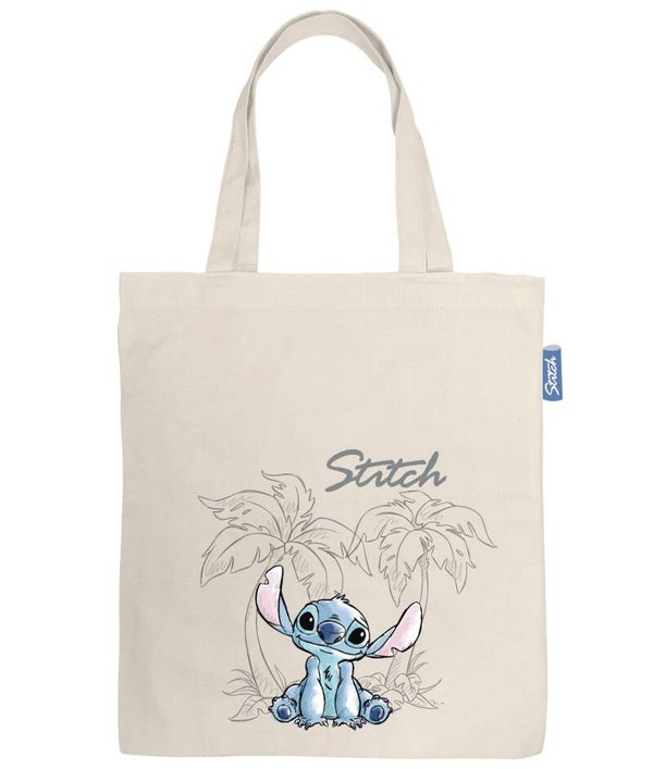 Tote Bag Disney Stitch Aloha – 41x37 cm – Sac Cabas Léger & Écoresponsable
