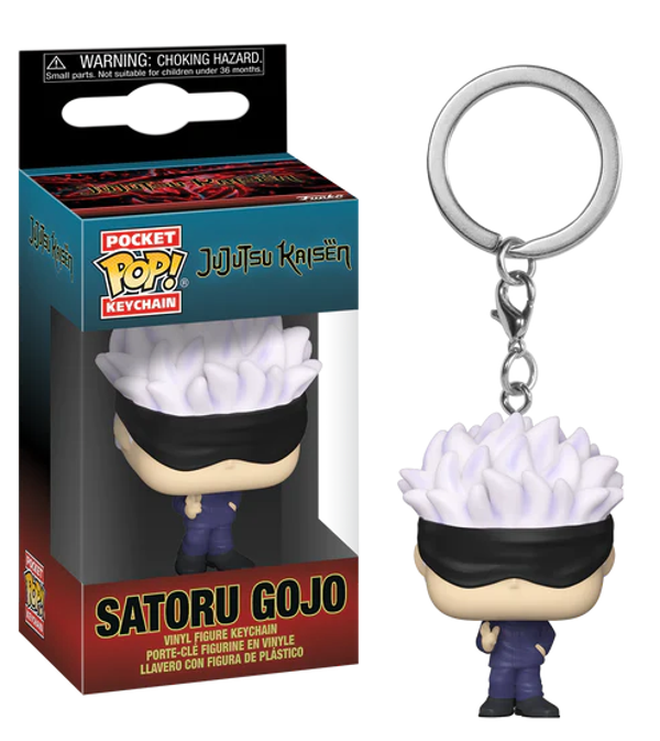 Porte-clés Funko Pocket Pop! Gojo – Jujutsu Kaisen – Figurine Miniature Officielle