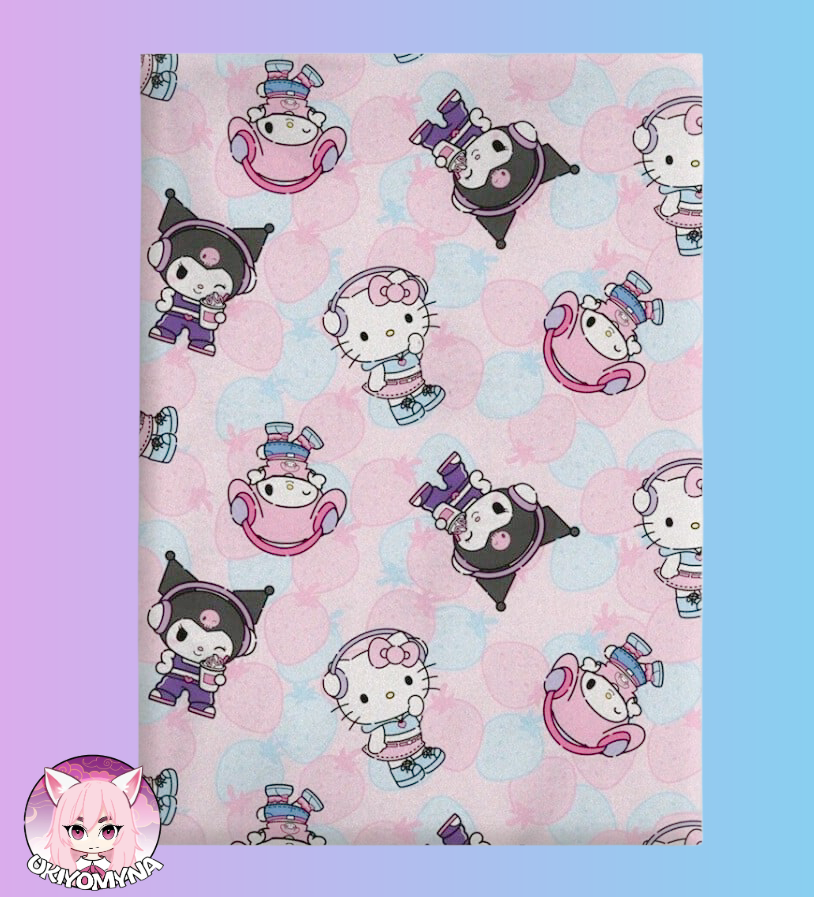 ⭐ HELLO KITTY – Couverture Flanelle 110×150 cm – Douceur Kawaii Officielle