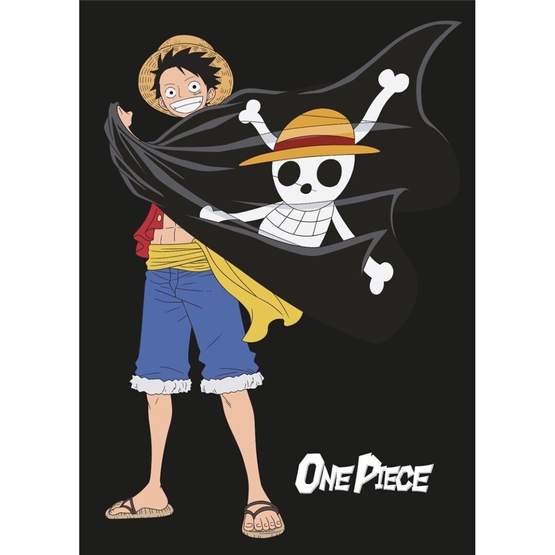⭐ ONE PIECE – Couverture Flanelle Luffy 110×150 cm – Plaid Officiel