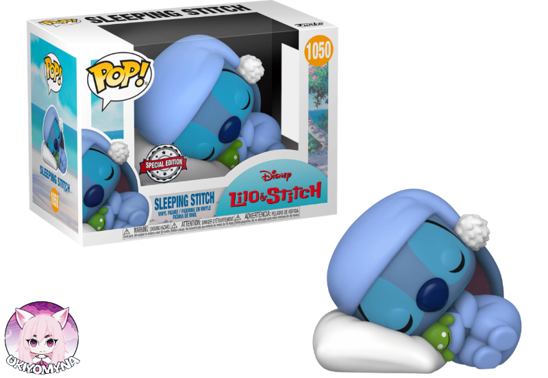 💙 DISNEY – Funko POP N°1050 – Sleeping Stitch Special Edition – Figurine Officielle