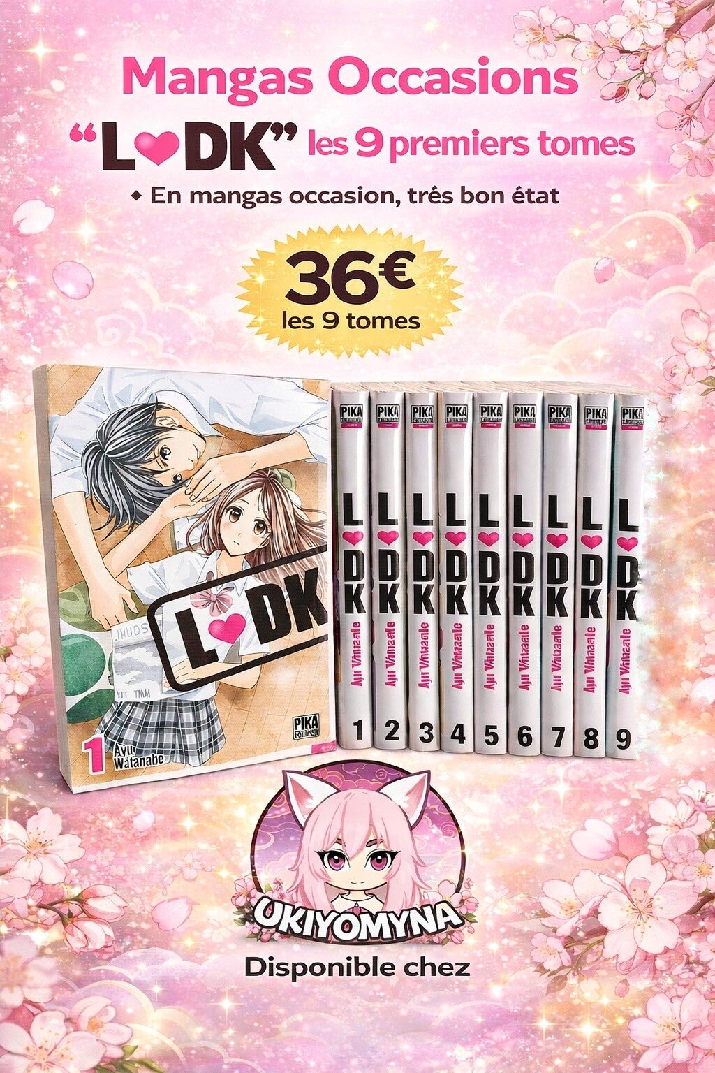 📚 Lot mangas L❤️DK tomes 1 à 9 – occasion très bon état – début de série