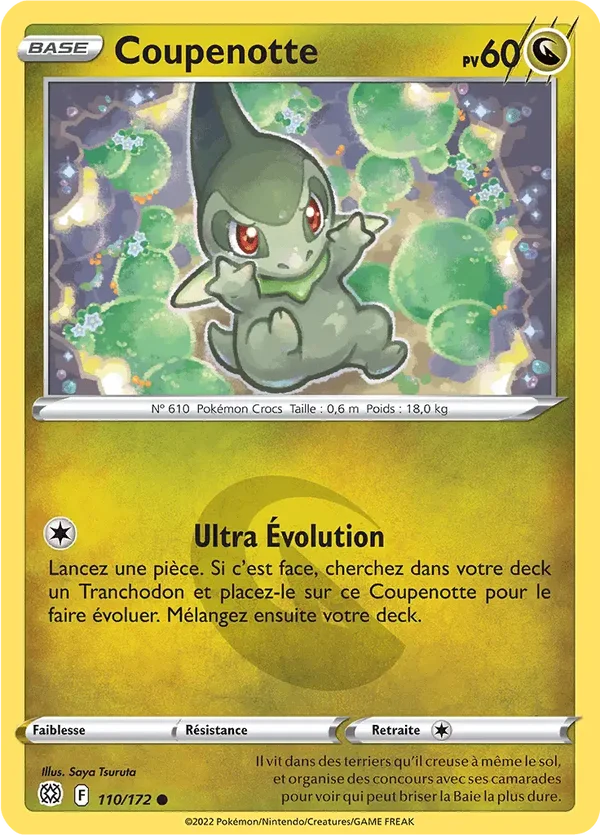 Carte Pokémon Coupenotte 110/172 – EB Stars Étincelantes