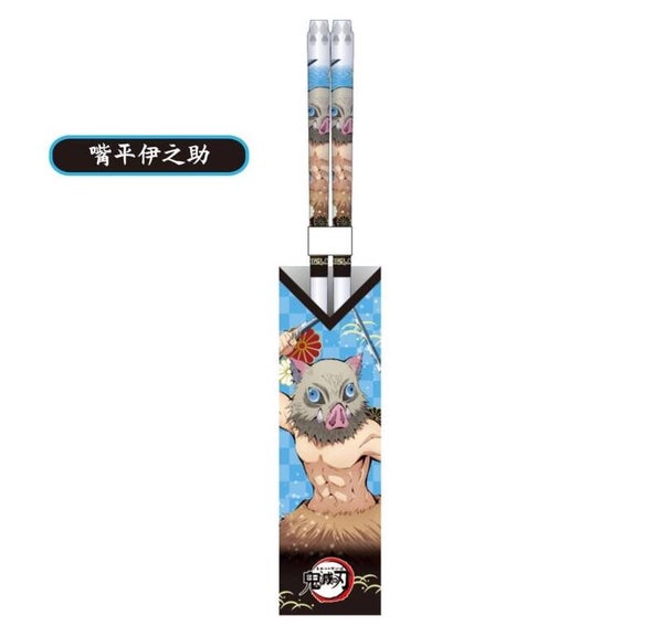 🍜✨ Baguettes Transparentes 21 cm – Inosuke – Demon Slayer