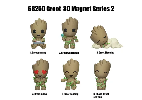 Marvel - Les gardiens de Galaxie - GROOT - Serie 2 - 3D Magnets dans sachet aveugle