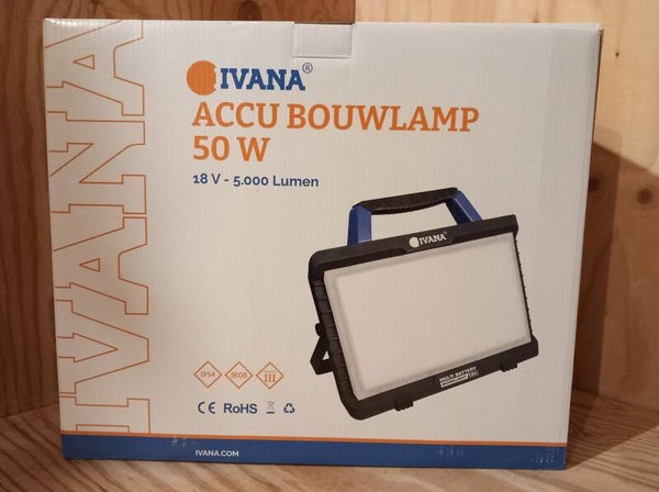 Accu Bouwlamp 50W