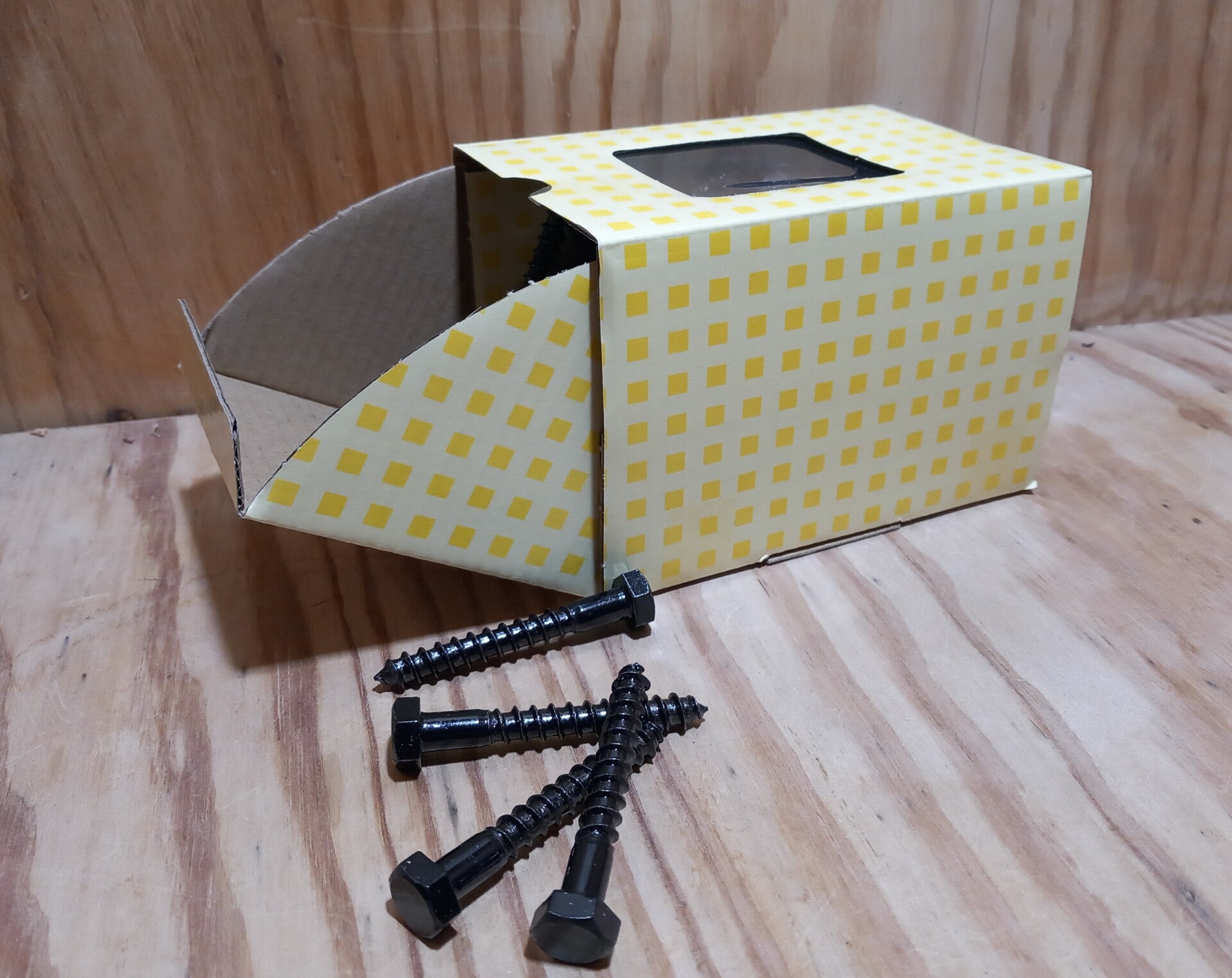 Houtdraadbouten 6x40 zwart