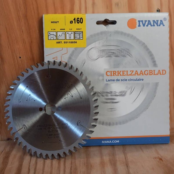 Cirkelzaagblad 160mm 48WS