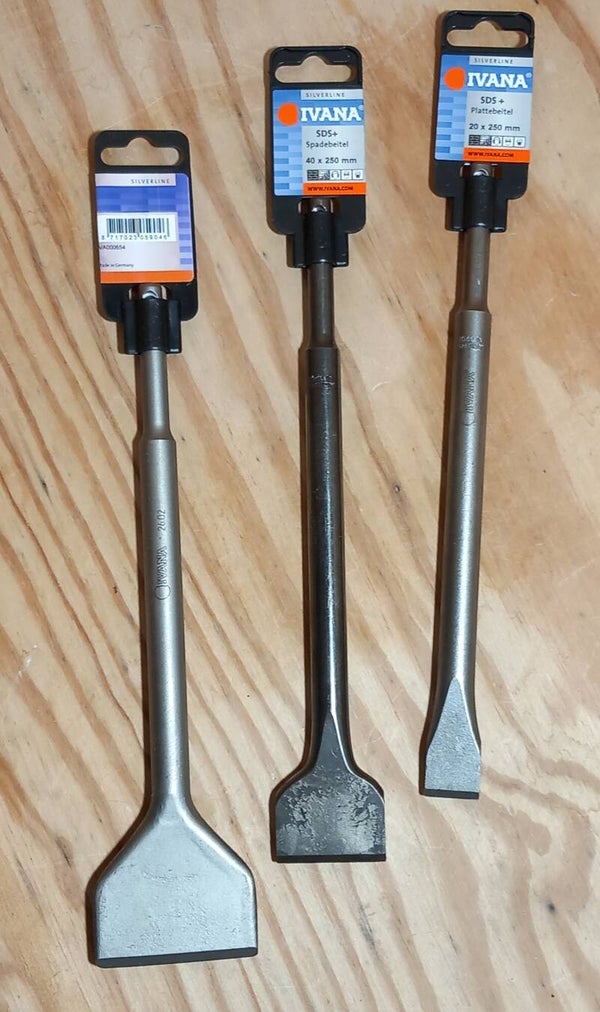 Platte beitel SDS plus 20, 40, 60mm