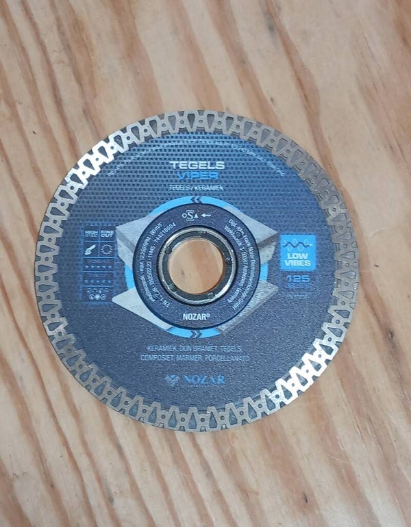 Tegelslijpschijf 125mm