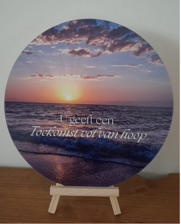 Cirkel met boodschap