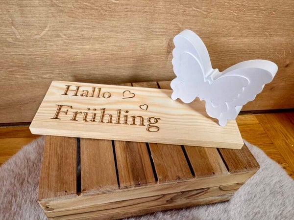 Dekoschild aus Holz
