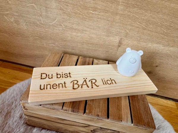 Dekoschild aus Holz