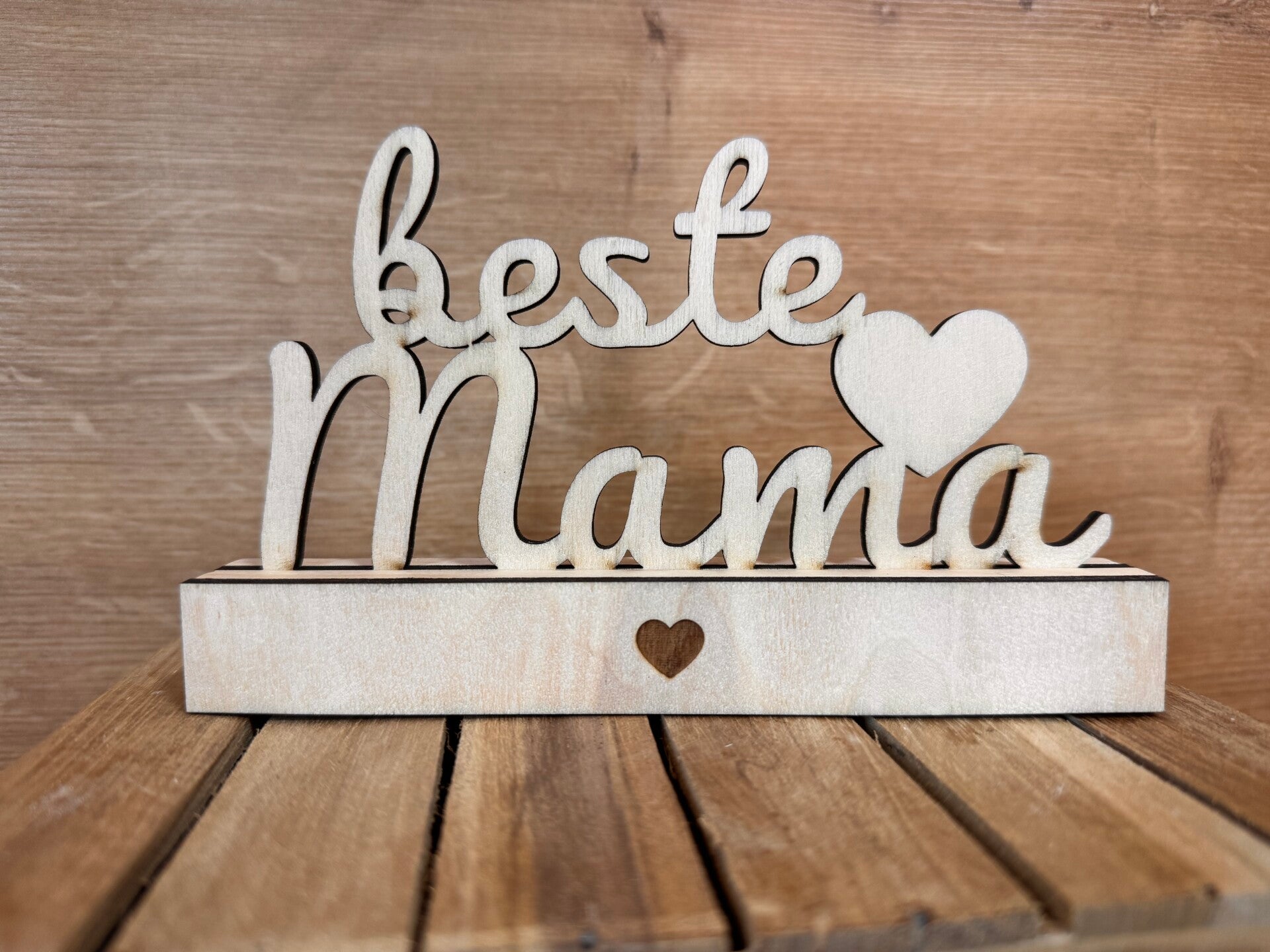 Holz Schriftzug "beste MAMA"