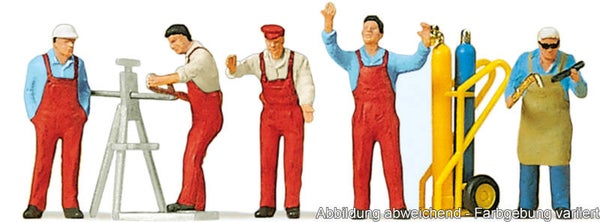 Preiser 10243 Handwerker mit Zubehör